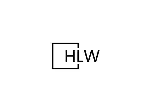 HLW letter initial logo design vector illustration Stock Illustration