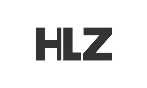 HLZ logo design template with strong and modern bold text. Initial based ve.. Stock Illustration