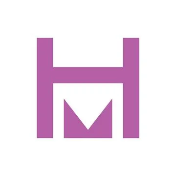 Hm logo vector design template Stock-Illustration