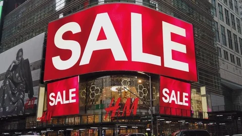 H&amp;M store in Manhattan New York City Stock Footage 103163816