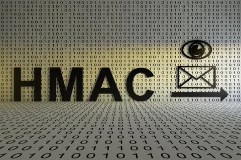 HMAC concept text sunlight 3D illustration Stock Illustration