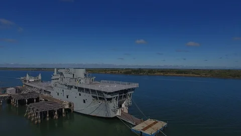 HMAS Tobruk 12 Stock Footage 89607599