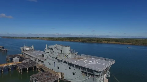 HMAS Tobruk 16 Stock Footage 89616761