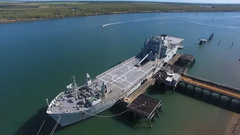 HMAS Tobruk 3 Stock Footage 89561875