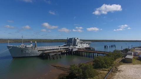 HMAS Tobruk 6 Stock Footage 89566211