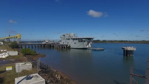 HMAS Tobruk 8 스톡 동영상 89564634