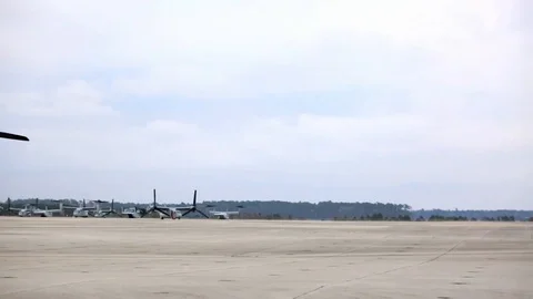 HMH-464 conducts max capability takeoff at Marine Corps Air Station - 2017 Stock Footage 88048294