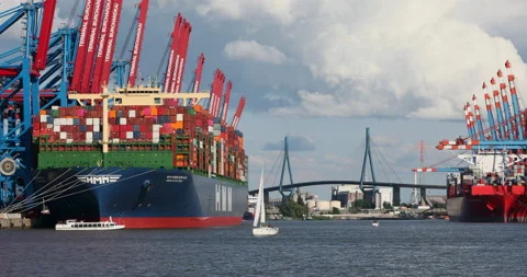 HMM Algeciras Stock Footage 133631474