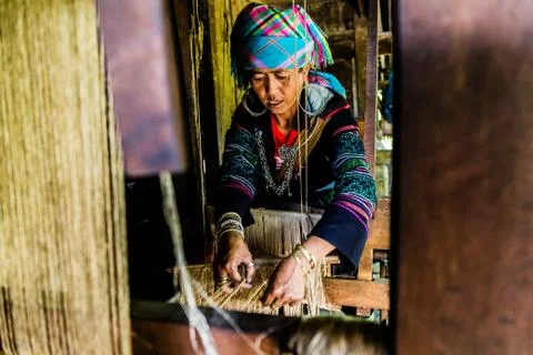 Hmong valley woman Stock Photos