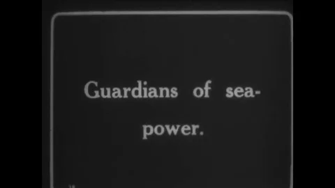HMS Barham sails in the sea - 1918 Stock Footage 83664583