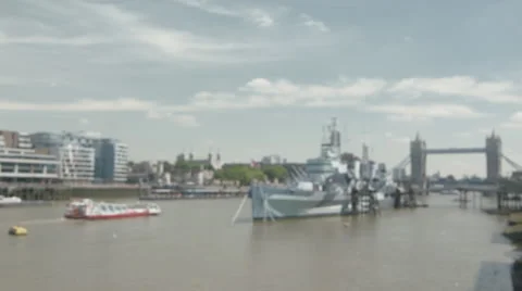 HMS Belfast Video stock 44124487