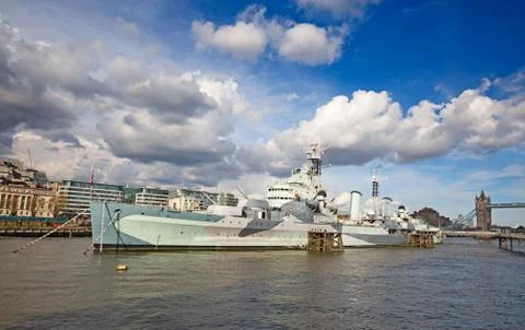 HMS Belfast Foto stock