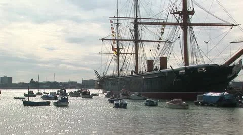 HMS Warrior Stock Footage 21796315