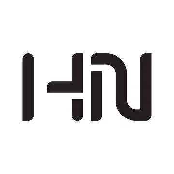 Hn initial letter vector logo icon Stock Illustration
