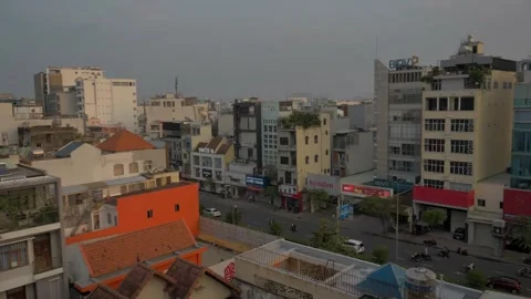 Ho Chi Minh City Rooftops – Skyline View – Feb 26 Stock Footage 303039014