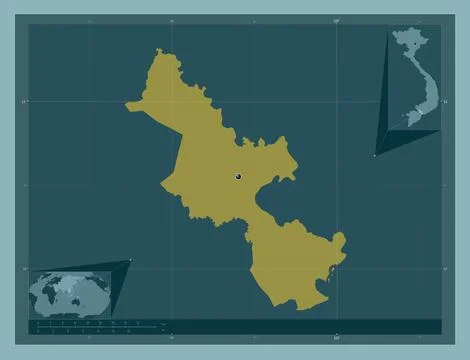 Ho Chi Minh, Vietnam. Solid color shape Stockillustratie