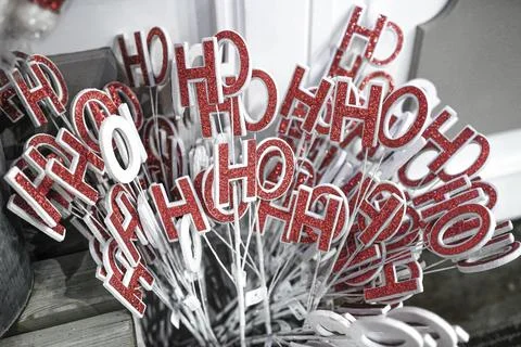 Ho ho ho many of word crafts mixed together in a not ordered system Stock Photos