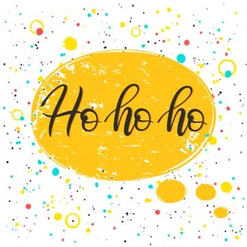 Ho ho ho poster Stock Illustration
