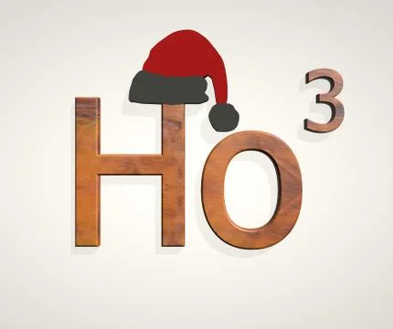 Ho ho ho text Stock Illustration