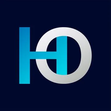 HO Letter logo design vector template. Stock Illustration