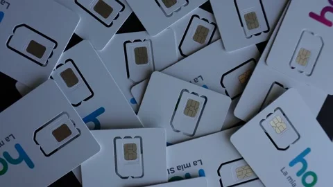 HO SIM Cards C0006 Stock Footage 254892237