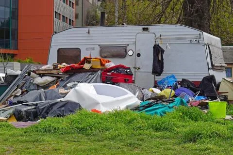 Hoarding social problem Stock Photos