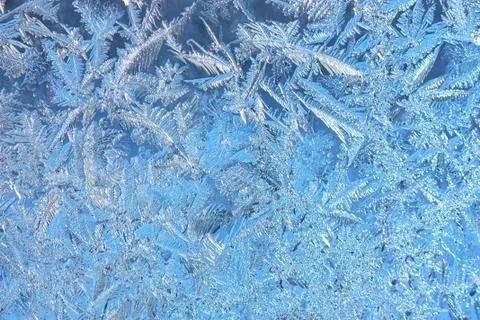 Hoarfrost texture Stock Photos