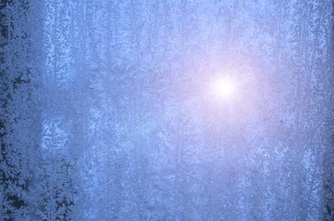 Hoarfrost texture Stock Photos