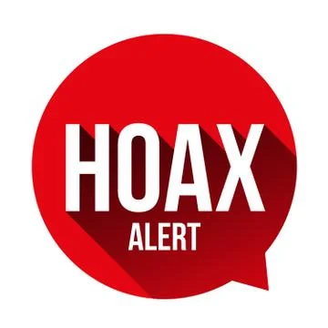 Hoax Alert speech bubble Stock Illustration