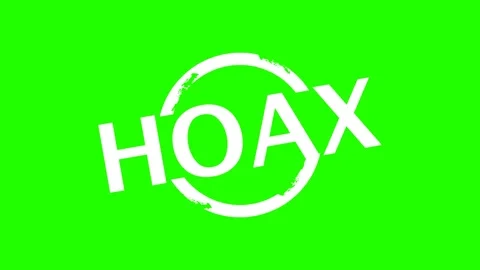 HOAX Label with Round Mark Animation on Green Screen Vidéo 337631527