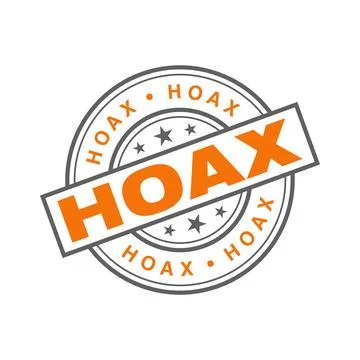 Hoax Letter Rubber Stamp Template Stock Illustration