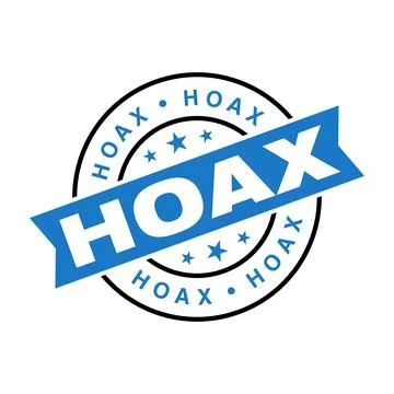 Hoax Letter Rubber Stamp Template Illustrazione stock