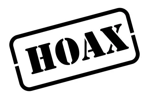 Hoax Rubber Stamp Vector Stock Illustration