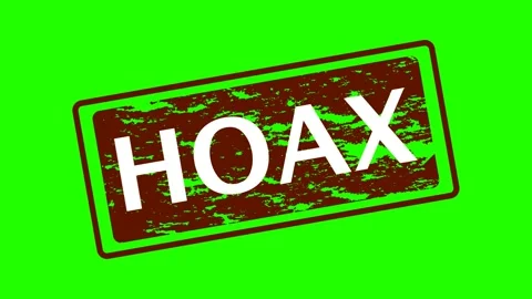 HOAX Stamp Animation with Green Screen Vidéo 337631530