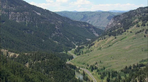 Hoback Canyon Stock Footage 65438938