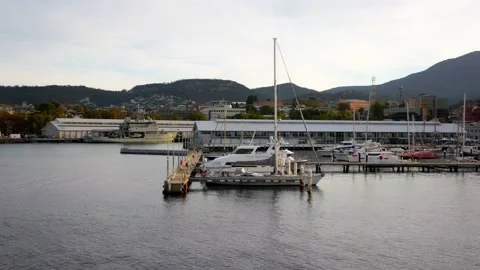 Hobart Marina 库存影片 151933254