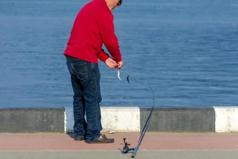 Hobbies, active time in maturity Stock Photos