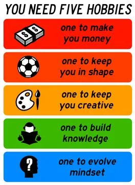 Hobbies Stock Illustration