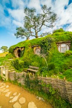 Hobbiton Foto stock