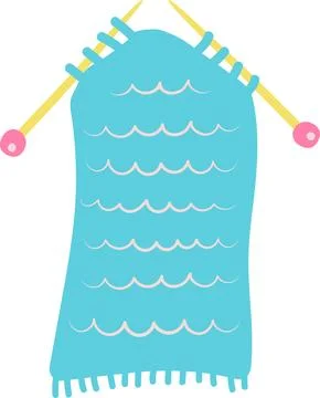 Hobby accessories knitting vector illustration on white background Illustrazione stock