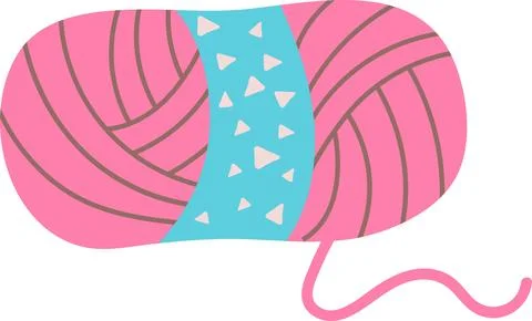 Hobby accessories knitting vector illustration on white background Stock Illustration