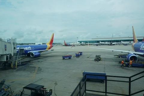 Hobby Airport Timelapse Stock Footage 93306754