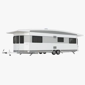 3D Model: Hobby Caravan Landhaus 3D Model #90658669 | Pond5