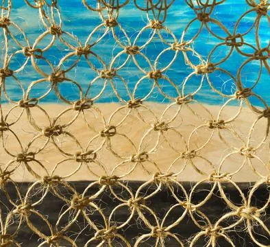 Hobby, needlework. weaving macrame. Stock Photos