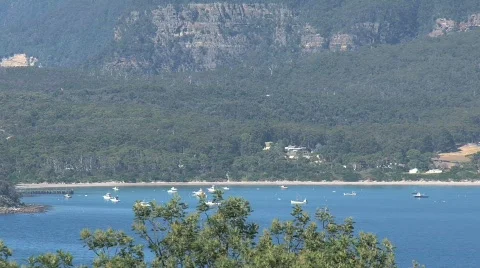 Hobert capital Tasmania Stock Footage