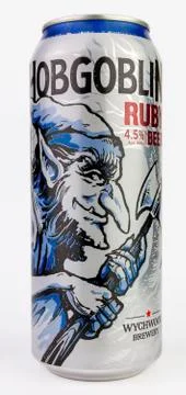 Hobgoblin Ruby Beer Can 写真素材