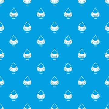 Hobo bag pattern vector seamless blue Stock Illustration