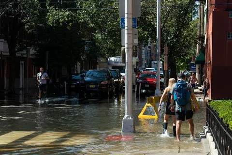 Hoboken Flood Stock Photos
