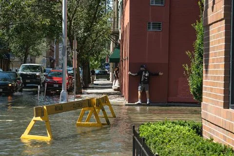 Hoboken Flooding Stock Photos