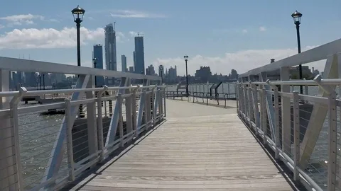 Hoboken Pier Timelapse Stock Footage 101493830
